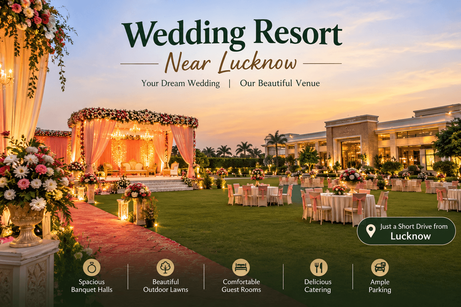 Wedding Resort Near Lucknow: A Complete Venue Selection Guide